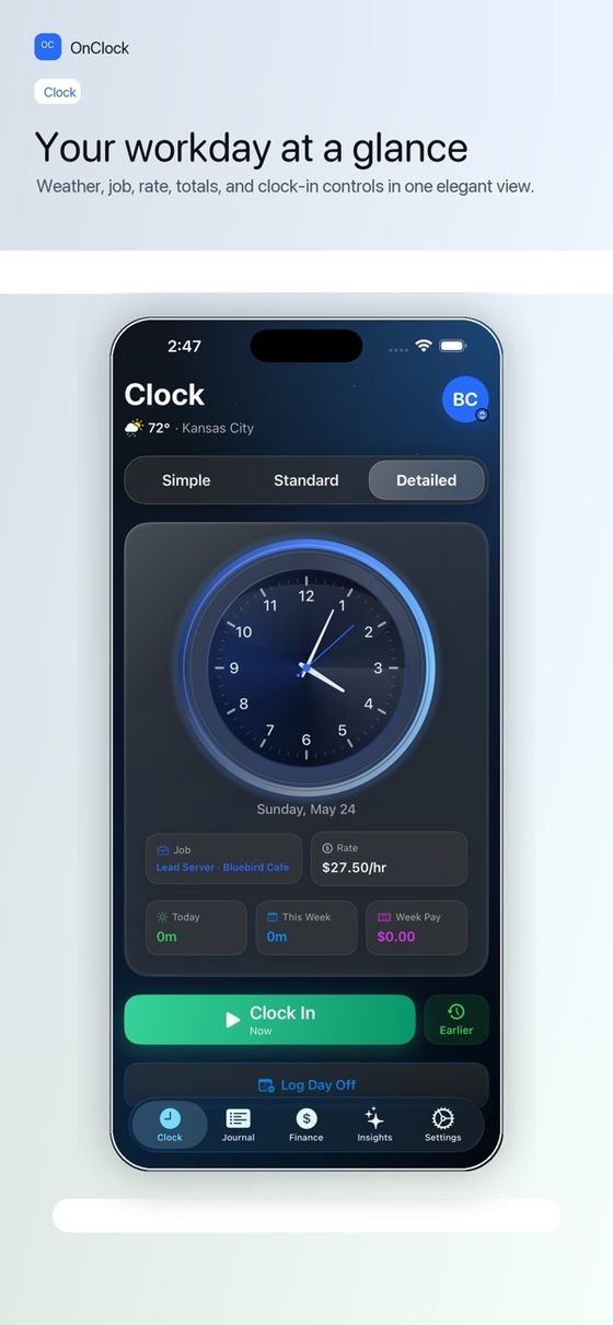 OnClock App Store screenshot 5